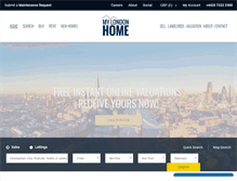 Tablet Screenshot of mylondonhome.com